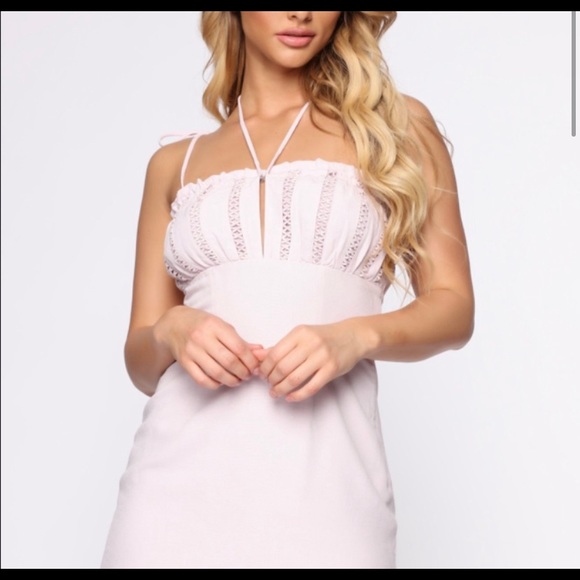 Fashion Nova Mini Dress W Crochet top NWT Lavender - Picture 3 of 5
